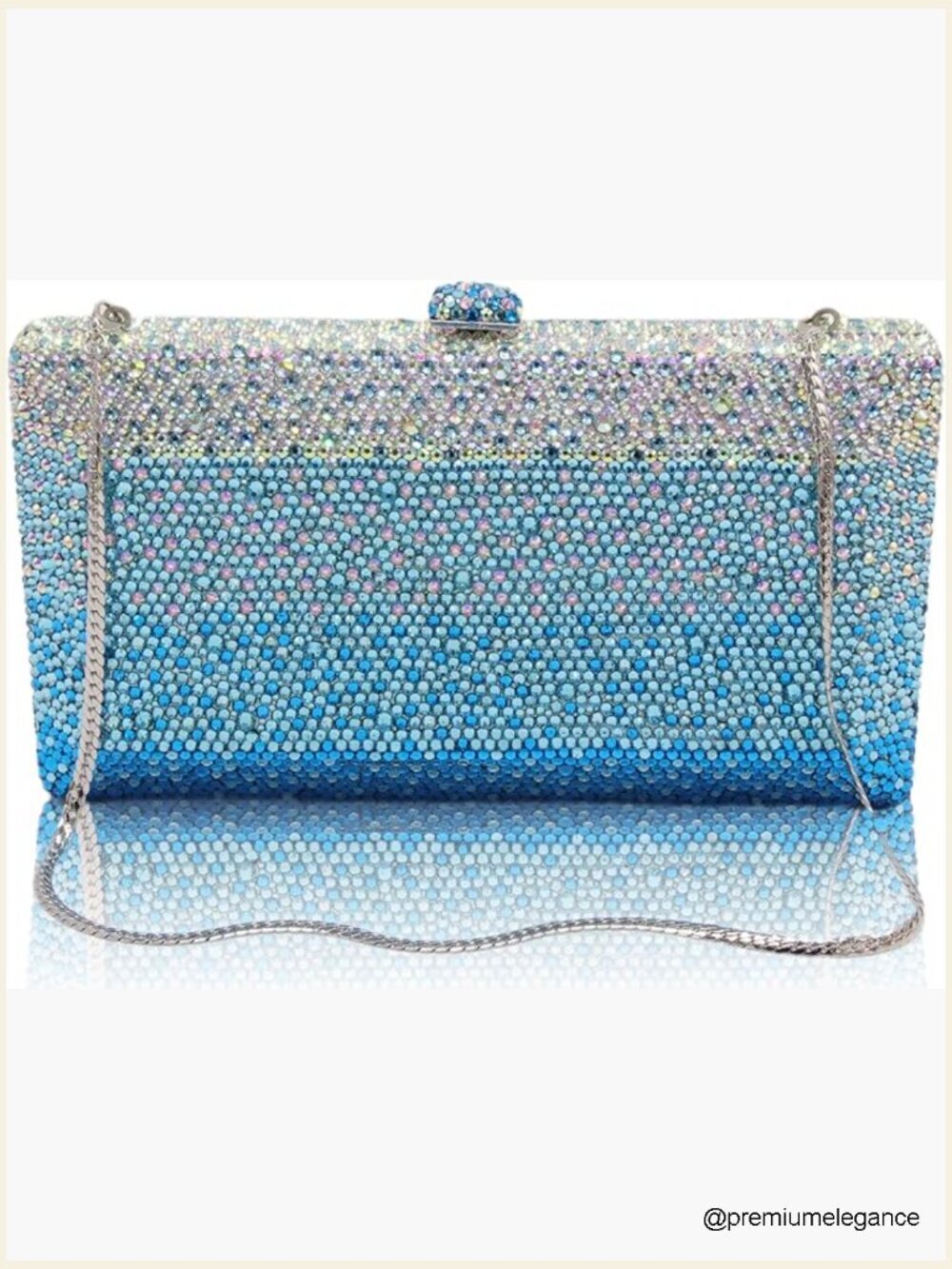 Luxury Crystal Clutch Evening Bag Rhinestone Box Purse Prom Wedding Party